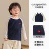 Camiseta de Manga Larga Kaka Panda para Niños Ropa de Otoño para Niños Camiseta Base de Otoño para Bebé Top de Primavera y Otoño para Niñas Pequeñas Moda
