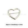 Amor Varilla Hebilla Japonesa DIY Hebilla Metálica Soldada Corazón Hebilla de Tres Engranajes Corazón Decorativo Hebilla Soldada en Forma de Corazón
