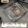 Cenicero de Vidrio de Cristal Creativo Lujo Ligero Gama Alta Atmósfera Grandiosa Sala de Estar Oficina Hogar Cenicero Personalizado de Gama Alta