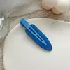 Clip para flequillo de pelo sin costuras de color caramelo para chica dulce japonesa y coreana, sin presión, pasador de moda simple con textura esmerilada, que reduce la edad