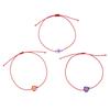 Venta caliente europea y americana diseño original cuerda tejida a mano con forma de corazón de cristal regalo Día de la Madre con tarjeta damas