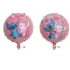 Globos de Papel de Aluminio de Lilo y Stitch de Dibujos Animados, Decoraciones de Cumpleaños para Niños, Globos de Papel de Aluminio para Fiestas