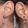 Pendientes de Verano Europeos y Americanos Lem * ire Juego de Cuatro Piezas Pendientes de Gota de Agua Solidificada Retro Franceses Pendientes Simples de Alta Moda
