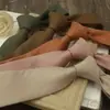 Gravata Masculina Estilo Coreano Casual Feminina Literária 7cm Cor Sólida Básica Versátil Cor Pérola Verde Militar Caramelo Negócios Versão Estreita