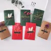 Tarjeta de Agradecimiento con Gipsofila Seca, Felicitaciones de Cumpleaños, Tarjeta Pequeña, Creativa Hecha a Mano DIY, Tarjeta de Felicitación para el Día del Maestro