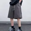 Shorts de Trabajo de Retazos Rayados para Hombre, Marca de Moda, Nuevos Pantalones de Verano de Calle Hip-Hop, Estilo Casual Retro Americano