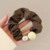 Acessório de cabelo elástico, estilo jovem, scrunchie moderno novo de 2025, headwear de tecido de malha elegante de verão para mulheres