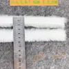 Fornecimento spot tira de renda de pelo sintético de coelho rex mink material auxiliar 1cm rosa Hanfu feito à mão diy chapéu de pele artificial tira plana