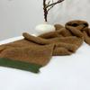 Bufanda de lana tejida con degradado estilo coreano, delgada, versátil, para otoño e invierno, hilo de bucle grueso, bufanda chal cálida, novedad para mujer
