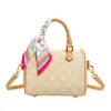 Bolso de Lujo para Mujer 2026 Nuevo Modelo Estampado Bolso Almohada de Gama Alta Bolso Boston para Hombro y Cruzado