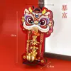 Dopamina Bestia Mítica Despertar León Imán para Refrigerador Timbre Magnético Estilo Chino Decoración Atrae Riqueza Campana Recordatoria