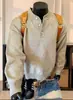 Suéter para hombre estilo americano con cuello Henry para otoño e invierno, corte limpio, estilo casual, capa base de punto de alta gama