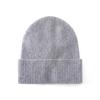 Cachecol 2026 Outono e Inverno Novo Chapéu Gorro de Malha de Cor Sólida de Alta Qualidade para Mulheres, Quente para Uso Externo, Resistente, com Punho