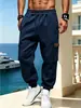 Calças Jogger Cargo Masculinas Europeias e Americanas com Bolsos Grandes, Cintura Elástica, Punhos, Atacado Transfronteiriço, Produtos de Fábrica para Comércio Exterior
