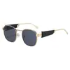 2025 novos óculos de sol ovais transfronteiriços amazon lentes quentes redondos metal óculos de sol da moda homens e mulheres