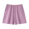 Shorts de Dormir Simples de Verano para Mujer de Color Sólido Modal, Delgados Casuales Holgados Talla Grande para Casa