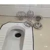 Saída de Vaso Sanitário Agachado Doméstico Rede de Filtro Anti-Restos de Vegetais Cabelo Vaso Sanitário Passagem Direta Redondo Vaso Sanitário Agachado Filtro Anti-Queda de Objetos Funil