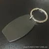 Chaveiro de Plástico Aço Inoxidável Formato de Cintura Retangular Anti-Perda Pingente Tag de Avião Tag de Cachorro Logo Personalizado no Atacado em Estoque