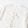 2026 Verão Novos Produtos Europeu e Americano Transfronteiriço Moda Feminina Moda de Rua Moda Costura Renda Camisa de Manga Longa W08 0522