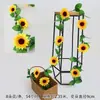 Girassol trepadeira Girassol trepadeira Flor artificial decoração sala de estar varanda decoração tubo Interior