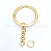 Fabricantes diretos chaveiro ouro/preto/prata com corrente de quatro elos chaveiro dourado KC