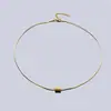 Collar de Acero de Titanio con Cuentas de Transferencia Luo Wang Transfronterizo para Hombres, Simple y Versátil, Cadena Clavicular de Nicho de Alta Gama para Mujeres, Joyería Personalizada