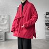 Nuevo Estilo Chino Talla Grande Moderno Acolchado Engrosado Algodón Abrigo Invierno Estilo Chino Hombres Algodón y Lino Retro Zen Chaqueta de Algodón