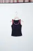 Camisola Elegante y Fresca de Dos Piezas para Mujer con Copas, Hermoso Diseño en la Espalda, Verano 8008 Top Ajustado para Usar por Encima o por Debajo