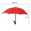 Accesorio de clip para sombrilla de minimoto, parasol para teléfono móvil, sombrilla decorativa pequeña impermeable y a prueba de sol, se puede imprimir con logo para publicidad
