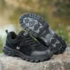Tênis de Caminhada de Novo Modelo Transfronteiriço para Todas as Estações, Tamanho Grande, Cano Baixo, Sapatos de Caminhada para Exterior, Sapatos de Caminhada Off-Road com Solado Espesso, Antiderrapantes e Resistentes ao Desgaste