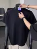 Camiseta de Manga Corta para Hombre de Verano, Protección Solar, Gris Oscuro, Sensación de Hielo, Secado Rápido, Hombro Normal, Corte Ajustado, Estilo Americano, Peso Pesado, Deporte, Fitness, Media Manga