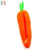 Estuche de Lápices de Silicona Simulada con Cremallera de Verduras y Frutas Bolsa de Papelería Bolsa de Almacenamiento Portátil Multifuncional Tipo Cremallera Gran Capacidad