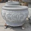Aquário de Pedra Esculpida Vaso de Flores para Villa Externa Piscicultura Vaso para Plantar Flores Aquário de Granito Natural Portão do Pátio Ornamento de Água Corrente Marítima