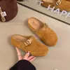 Pantuflas de Suela Gruesa Cerradas para Otoño/Invierno 2026, Nuevas Pantuflas Elegantes Retro Birkenstock con Plataforma para Usar al Aire Libre