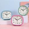 Reloj Despertador Nórdico Simple Estudiante Mesita de Noche Reloj Silencioso Adorno de Escritorio Multifuncional Reloj de Escritorio Pequeño Reloj de Cuarzo
