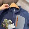Sudadera asequible de exterior con cuello alto y media cremallera, engrosada para abrigar, jersey casual, chaqueta con forro polar para otoño e invierno para hombre