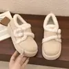 Zapatos Birkenstock Cómodos de Suela Gruesa de Moda para Mujer Otoño/Invierno 2026 Felpa Plus Calientes Perezosos sin Cordones Versátiles Zapatos de Algodón con Pelo