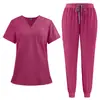 Set de Uniforme de Scrubs Multicolor de Secado Rápido para Lavar a Mano Ropa Cómoda Amigable con la Piel Set de Ropa de Trabajo para Doctor y Enfermera para Hombres y Mujeres