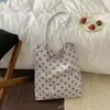 Bolsa de Compras de Hombro Único Delgada de Verano Estilo Coreano Ins Nueva Perezosa Dulce Cuadros Casual para el Trabajo Bolso Tote para Mujer