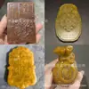 Joya Antigua de Jade Xiu Imitación Estilo Antiguo Coleccionable, Pieza Decorativa, Adorno Colgante, Placa, Motivo de Matanza de Dragones