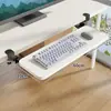 Bandeja para teclado para escritorio de computadora, bandeja extensible para teclado y mouse, tablero de extensión de escritorio, escritorio para juegos con longitud extendida