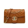 Nova Bolsa Feminina Estilo Pequena Fragrância em PU Mini Casual Ombro Transversal Bolsinha de Braço Bolsa de Ombro com Corrente Modelo Personalizado para Exportação