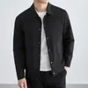 Chaqueta de alta gama para hombre de comercio exterior transfronterizo, camisa básica de manga larga para primavera y otoño, abrigo estilo 'old money' para hombre
