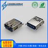 Conector Hembra USB3.0 Conector de 90 Grados/180 Grados Af Enchufe Recto Insertable Abrazadera de Placa Hundida Soldadura Completa Interfaz Insertable Lateral con Cable