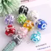 Nuevo Estilo Lazos con Perlas de Circonita con Agujeros Rectos para Cadenas de Teléfono, Llaveros, Cadenas de Bolsos y Accesorios de Joyería DIY