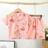 Nuevo Conjunto de Pijama de Algodón Puro para Niños de Verano 2026, Manga Corta con Cuello y Pantalones, Estilo Coreano para Niños Mayores, Delgado y Ligero