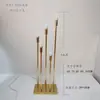 10 Focos Dorados de Bola de Dragón para Pasillo de Boda, Accesorios de Decoración de Boda, Focos de Caña, Marcadores de Pasillo, Marcadores de Pasillo para Escenario T