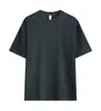 Camiseta de Algodão Pesado 240G Gola Redonda Cor Sólida Camiseta Base Camiseta Roupa de Trabalho Manga Curta Camiseta Masculina Personalização