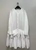 Kaneko Estilo Japonés Primavera y Verano Moda Retro Silueta Elegante Vestido Ler de Alta Resistencia Silueta Holgada Vestido Largo Cómodo para Mujer