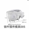 Resina de Cristal Amapola Caracol Grande Decoración de Mesa DIY Resina Yeso Adorno Tridimensional 3D Molde de Silicona